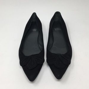 🛍SALE Stuart weitzman black suede point toe flats